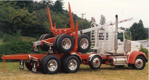 Figure 2.1. Six-axle long-logger; mounted trailer (Whit-Log Inc).