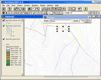 Click to enlarge Figure 6 - Locating a new route with PEGGER.