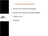 Click to View: 3. Log Export Presentation